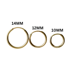 14K Gold Filled Endless Hoop Earrings