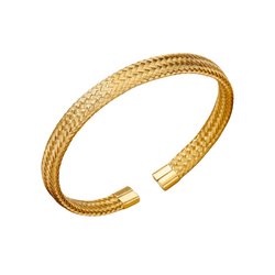 Gold-Plated Snake Bangle Bracelet