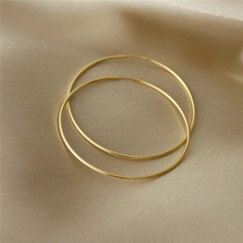 14K Gold Filled Endless Hoop Earrings