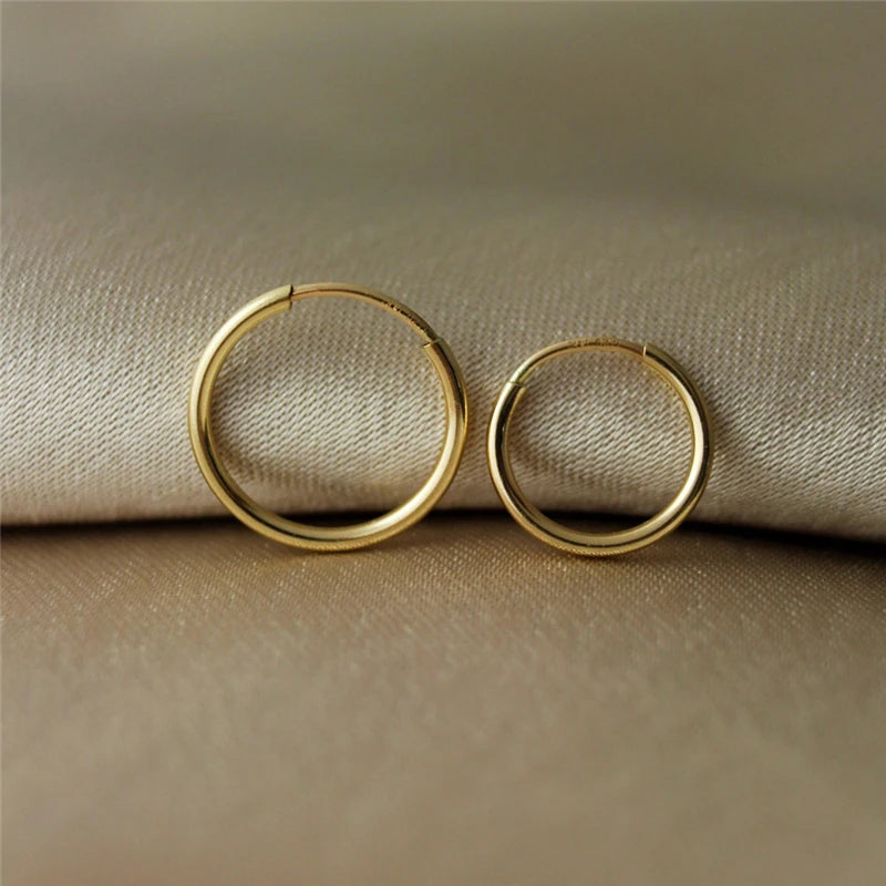 14K Gold Filled Endless Hoop Earrings